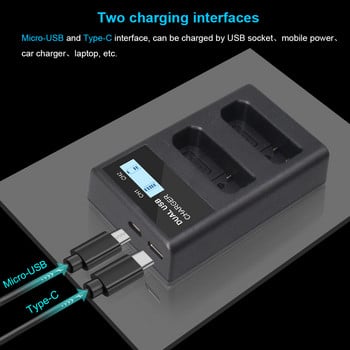 PALO EN-EL14 EN EL14 EN-EL14a Φορτιστής μπαταρίας κάμερας LCD Διπλός φορτιστής για Nikon P7800 P7100 D3400 D5300 D5200 D3200 D3300