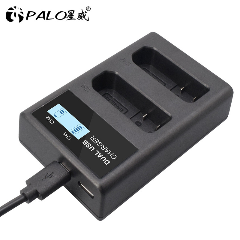 PALO EN-EL14 EN EL14 EN-EL14a Punjač baterije fotoaparata LCD dvostruki punjač za Nikon P7800 P7100 D3400 D5300 D5200 D3200 D3300