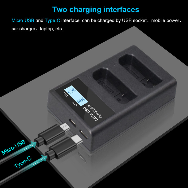 PALO EN-EL14 EN EL14 EN-EL14a Punjač baterije fotoaparata LCD dvostruki punjač za Nikon P7800 P7100 D3400 D5300 D5200 D3200 D3300