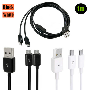 1,5M USB 2.0 Τύπος A Αρσενικό έως 4 3 Micro USB Αρσενικό Splitter Y Καλώδιο φόρτισης Ημερομηνία φόρτισης για Huawei Samsung Xiaomi Mobile Laptop Bank