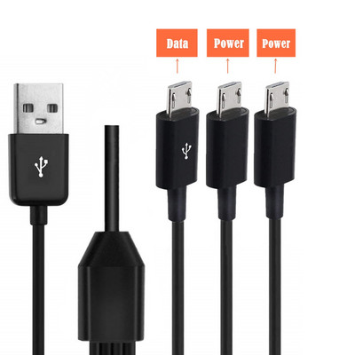 1.5M USB 2.0 tip A muški na 4 3 mikro USB muški razdjelnik Y kabel za punjenje datum kabel za Huawei Samsung Xiaomi Mobile Laptop Bank