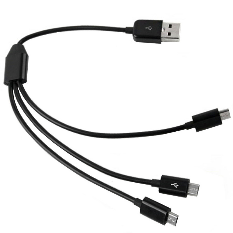 1.5M USB 2.0 tip A muški na 4 3 mikro USB muški razdjelnik Y kabel za punjenje datum kabel za Huawei Samsung Xiaomi Mobile Laptop Bank