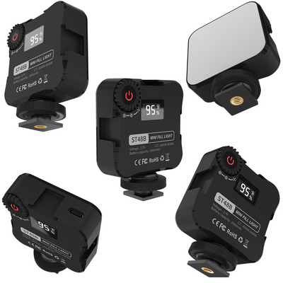 Strbea Mini Vlog Fill Light LED video uredska svjetiljka 2000mAh punjiva LED panelna lampa Fotografska rasvjeta za prijenos uživo