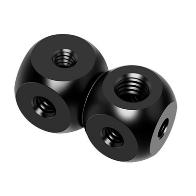 Univerzalni 1/4 3/8 adapter s rupom za vijke Dual Magic Cubic Mount Cube Nosač za stativ Mikrofon Dodatna oprema za fotografsku opremu