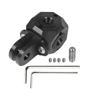Univerzalni 1/4 3/8 adapter s rupom za vijke Dual Magic Cubic Mount Cube Nosač za stativ Mikrofon Dodatna oprema za fotografsku opremu