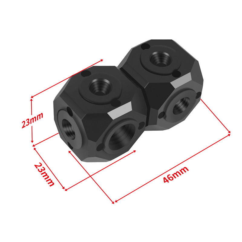 Univerzalni 1/4 3/8 adapter s rupom za vijke Dual Magic Cubic Mount Cube Nosač za stativ Mikrofon Dodatna oprema za fotografsku opremu
