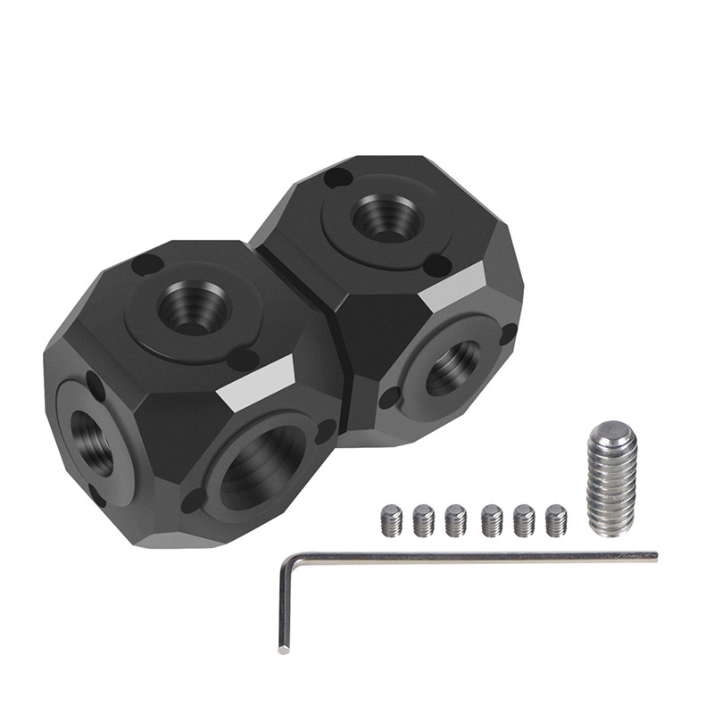 Univerzalni 1/4 3/8 adapter s rupom za vijke Dual Magic Cubic Mount Cube Nosač za stativ Mikrofon Dodatna oprema za fotografsku opremu
