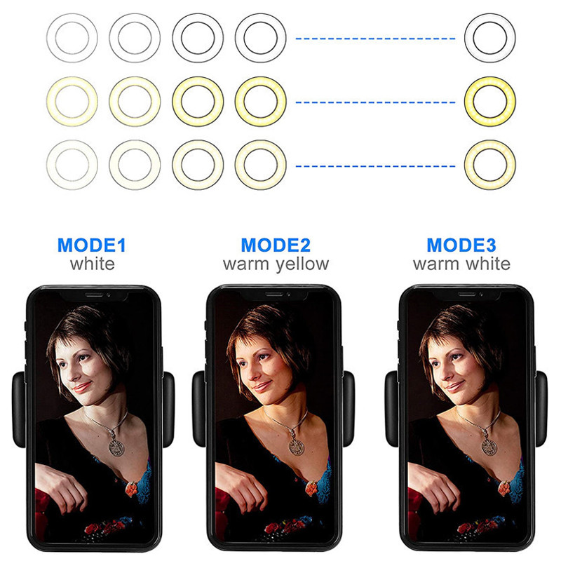 Prstenasto svjetlo za selfie s dugom rukom Lazy Nosač za držač mobilnog telefona, Prstenasto svjetlo za fotografije na stolu za Youtube VK prijenos uživo