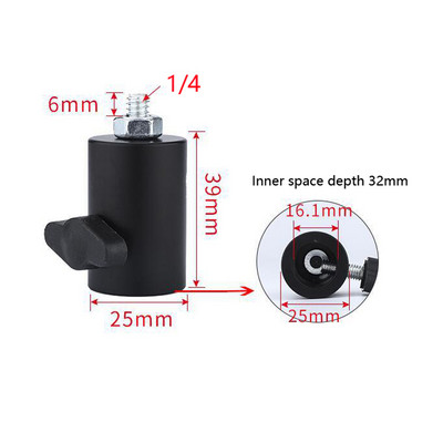 kamera lámpa tartó led vaku 1/4 vagy 3/8 fényképezési lámpa tartó adapter állvány átalakító interfész Fényképészeti tartozékok