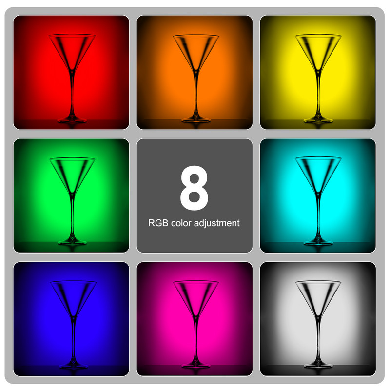 Strbea RGB video svjetla Mini LED svjetlo za kameru Punjivo Vlog Fill Light Šareno ambijentalno fotografsko osvjetljenje za Youtube Tik