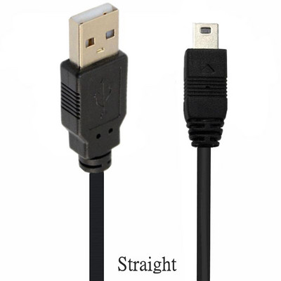 USB2.0 muški na mini USB GORE Dolje Lijevo Desno Kabel za brzo punjenje podataka od 90 stupnjeva za MP3 MP4 player Auto DVR GPS Digitalna kamera