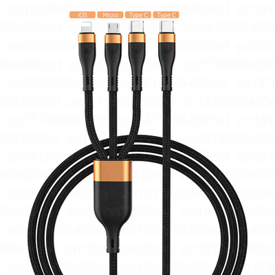 100 W 5A 3 az 1-ben PD USB C kábel iPhone 14 13 12 QC4.0/3.0 gyorstöltő Micro USB Type C kábel Macbook Pro Samsung Xiaomi készülékhez