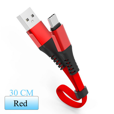 Cablu USB scurt de 30 cm pentru tip C Iphone Cabluri adaptoare de încărcare rapidă Micro USB 3A pentru iphone 13 12 11 pro max pentru Xiaomi Huawei