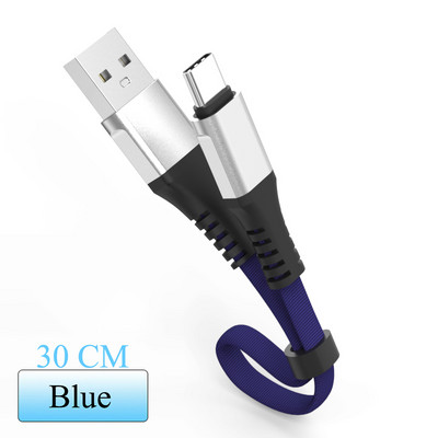Cablu USB scurt de 30 cm pentru tip C Iphone Cabluri adaptoare de încărcare rapidă Micro USB 3A pentru iphone 13 12 11 pro max pentru Xiaomi Huawei