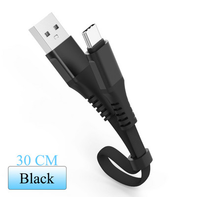 Cablu USB scurt de 30 cm pentru tip C Iphone Cabluri adaptoare de încărcare rapidă Micro USB 3A pentru iphone 13 12 11 pro max pentru Xiaomi Huawei