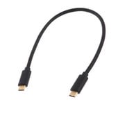Cablu USB C la USB C de 10 Gbps 1 ft 30 cm Conector placat cu aur USB3.1 gen2 cablu scurt de tip C pentru cameră cu hard disk pentru telefon mobil laptop