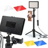 LED foto studio Video svjetlosni panel Rasvjeta Fotografska lampa Kit sa stalkom za tronožac RGB filteri za snimanje Live Streaming Youbube