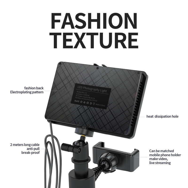 LED foto studio Video svjetlosni panel Rasvjeta Fotografska lampa Kit sa stalkom za tronožac RGB filteri za snimanje Live Streaming Youbube