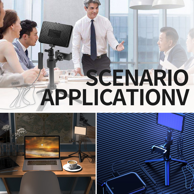 LED foto studio Video svjetlosni panel Rasvjeta Fotografska lampa Kit sa stalkom za tronožac RGB filteri za snimanje Live Streaming Youbube