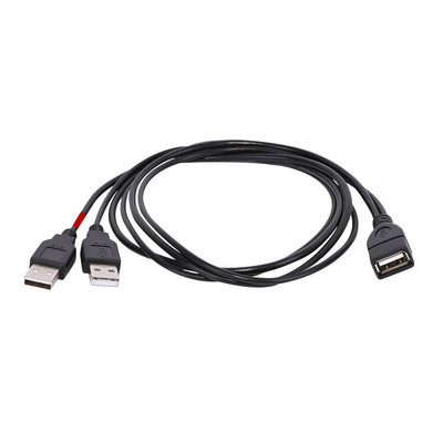 USB 2.0 A dugós csatlakozó 2 dupla USB A dugaszoló aljzat Y elosztó Hub adapter Kábel 0,3 m 1 m