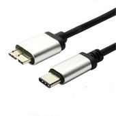 USB Type C – Micro B 3.1 mobil merevlemez kábel Gyors töltés MacBook laptophoz HDD Gyors adatátviteli okostelefon MicroB vezetékes kábel