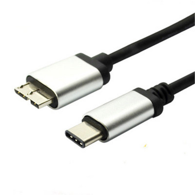 USB Type C към Micro B 3.1 Кабел за мобилен твърд диск Бързо зареждане за лаптоп MacBook HDD Бързи данни Смартфон MicroB Жичен кабел