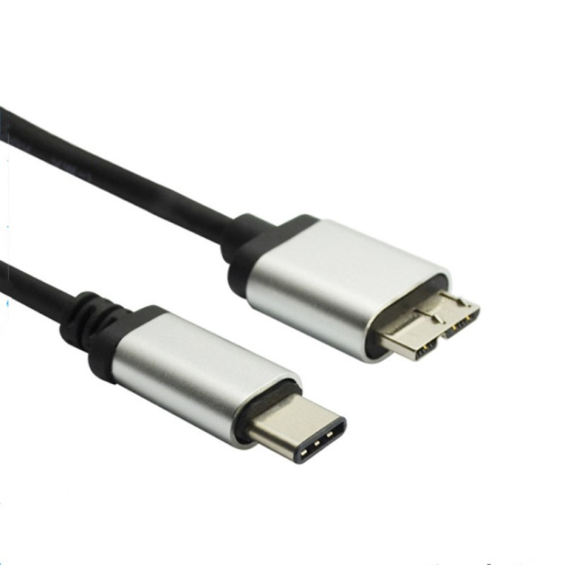 USB Type C – Micro B 3.1 mobil merevlemez kábel Gyors töltés MacBook laptophoz HDD Gyors adatátviteli okostelefon MicroB vezetékes kábel