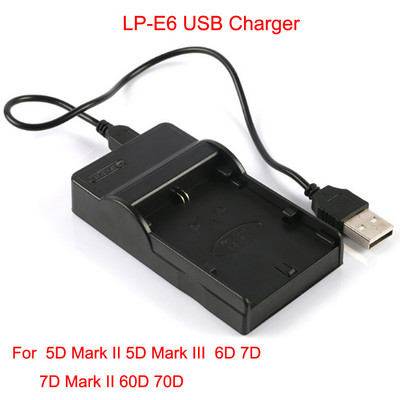 Port USB încărcător de baterie pentru aparatul foto digital Canon P-511 LP-E5 LP-E6 LP-E8 LP-E10 LP-E12 LP-E17