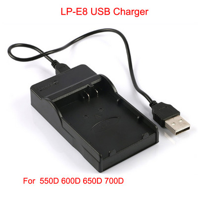 Port USB încărcător de baterie pentru aparatul foto digital Canon P-511 LP-E5 LP-E6 LP-E8 LP-E10 LP-E12 LP-E17