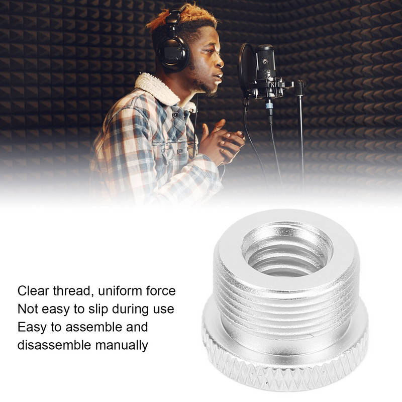 3/8 in ženski na 5/8 in muški mikrofonski vijak 3/8 inčni ženski na 5/8 inčni muški vijci Adapter za navoj za stalak za mikrofon