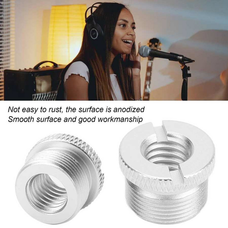 3/8 in ženski na 5/8 in muški mikrofonski vijak 3/8 inčni ženski na 5/8 inčni muški vijci Adapter za navoj za stalak za mikrofon