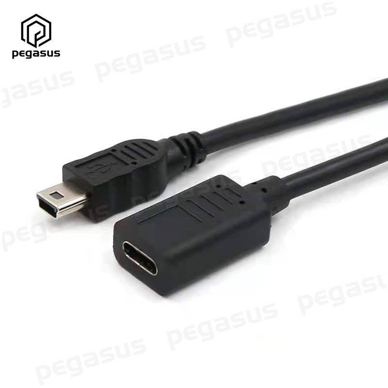 Mini USB 5 érintkezős C típusú nagysebességű adatkábellel