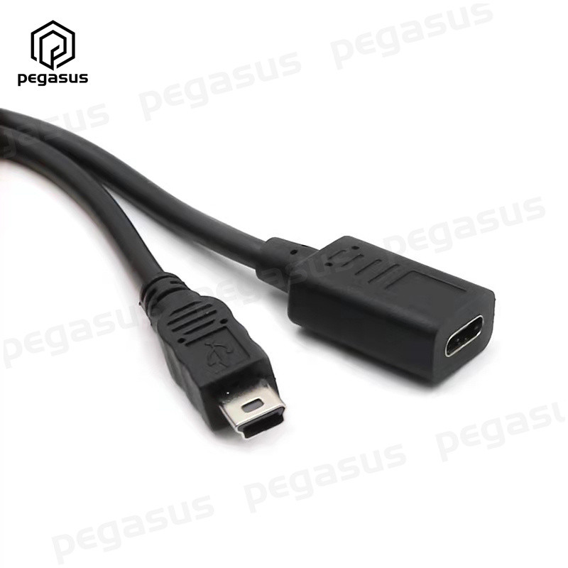 Mini USB 5 érintkezős C típusú nagysebességű adatkábellel
