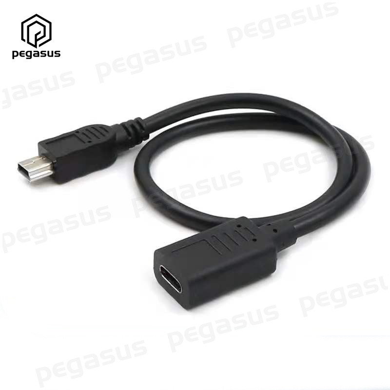 Mini USB 5 érintkezős C típusú nagysebességű adatkábellel