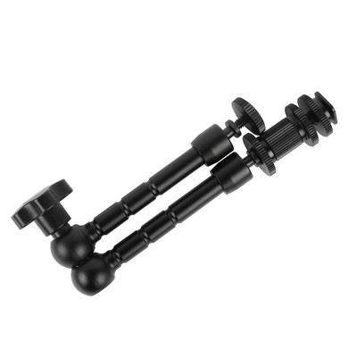 Metāla articulating Magic Arm Super Clip Crab Clamp zibspuldzes LCD monitoram LED video gaismas spoguļkameras DSLR kameras piederums