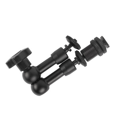 Metāla articulating Magic Arm Super Clip Crab Clamp zibspuldzes LCD monitoram LED video gaismas spoguļkameras DSLR kameras piederums