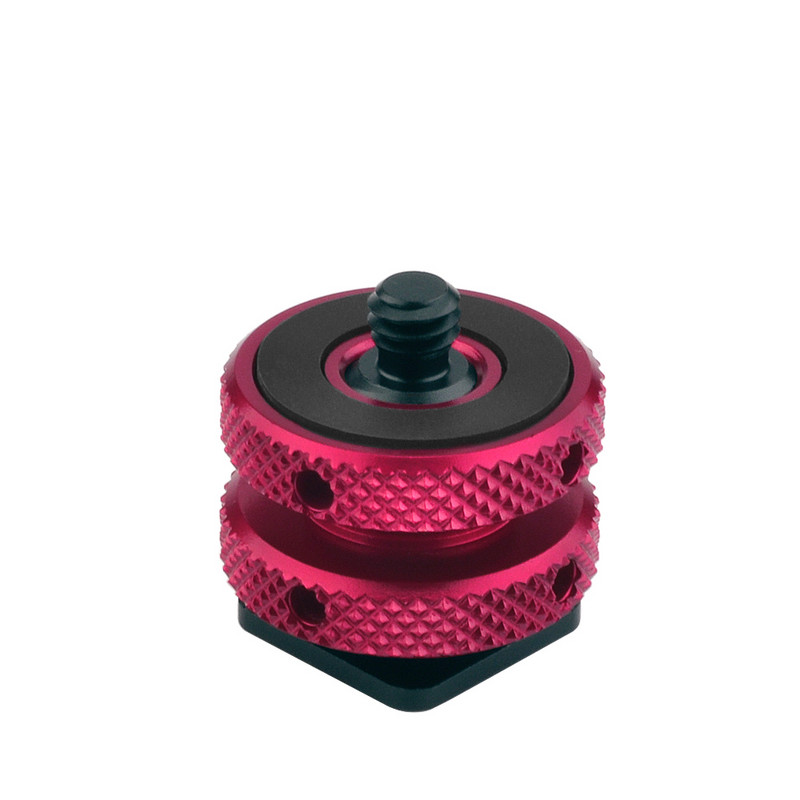 Kaamera Hot Shoe kinnitusadapter 1/4"-20 välguga 3/8 külmakinnitusega DSLR-i peeglita kaamera puuriseadme nutitelefoni pikendustarviku jaoks