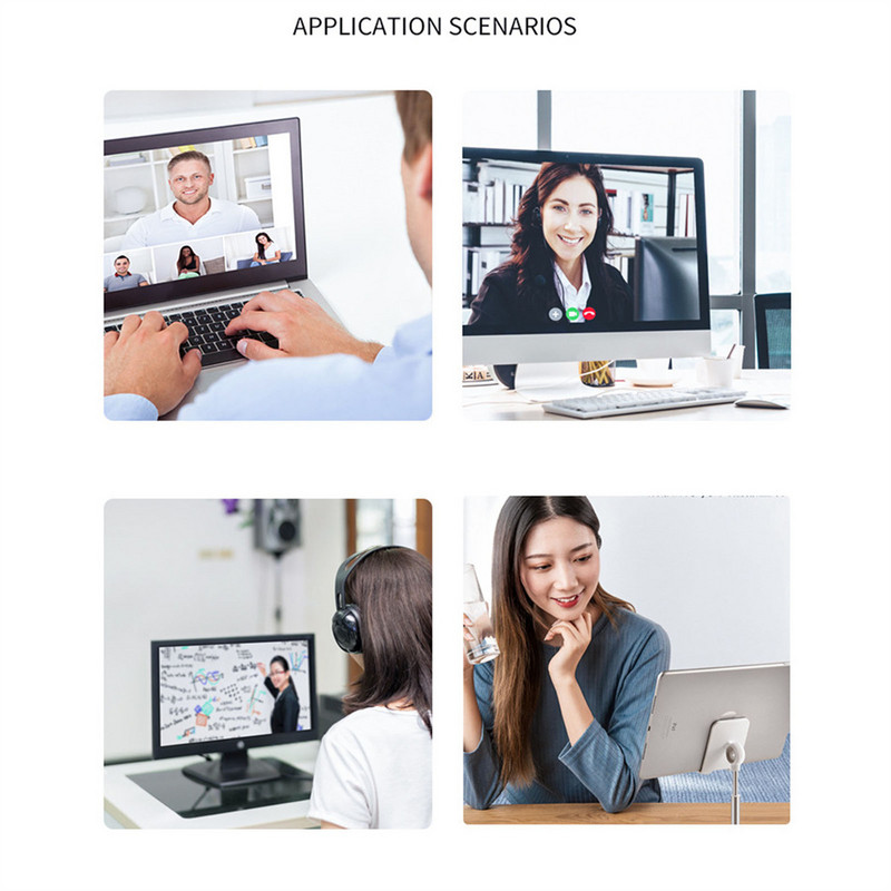 6500K Fill Light LED βιντεοδιάσκεψης Light Cube Φορητός υπολογιστής Webcam Light Zoom Φωτισμός κλήσης με κλιπ για ζωντανή ροή