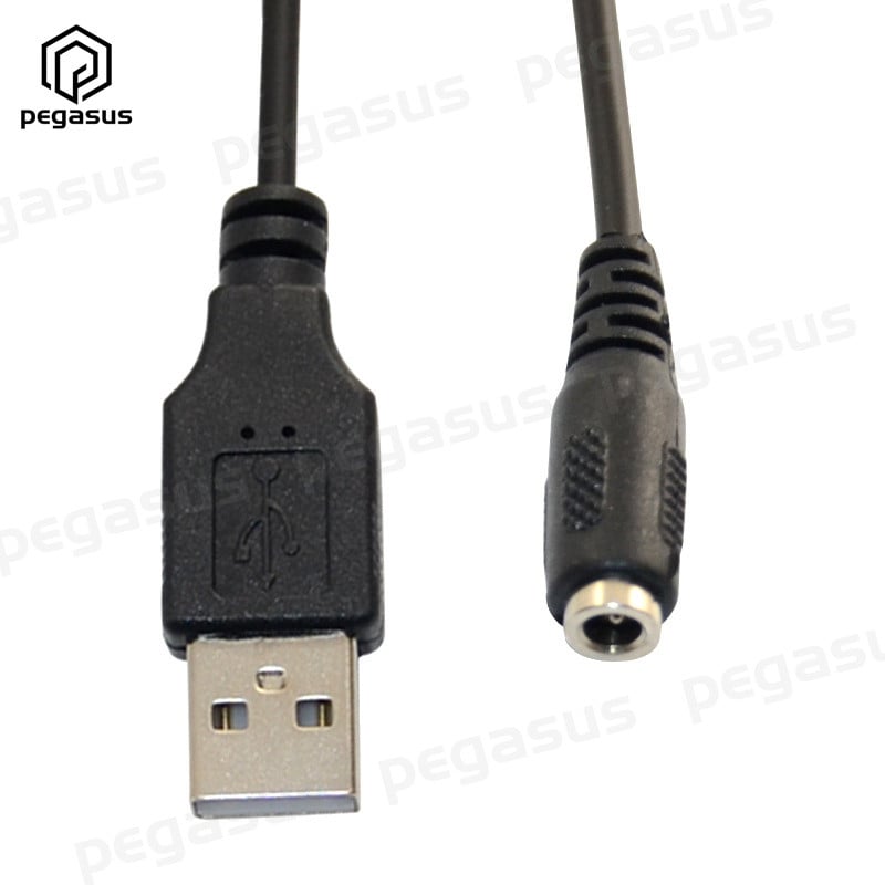 USB 2.0 A muški na 3,5 mm * 1,35 mm ženski DC pretvarač utičnica utikač CCTV DVR kabel 1,5 metara
