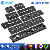 BEXIN ploča za brzo otpuštanje od 38,5 mm s 1/4 vijkom, ploča za montiranje baze kamere, prikladna za SLR fotoaparat Arca Swiss Ball Head Stativ