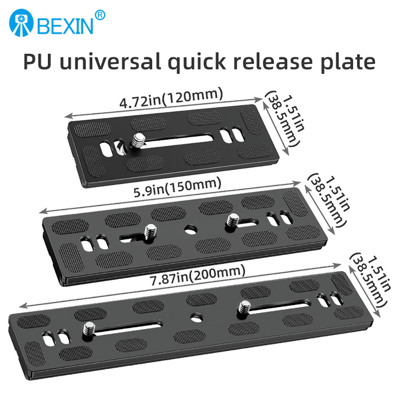 BEXIN ploča za brzo otpuštanje od 38,5 mm s 1/4 vijkom, ploča za montiranje baze kamere, prikladna za SLR fotoaparat Arca Swiss Ball Head Stativ