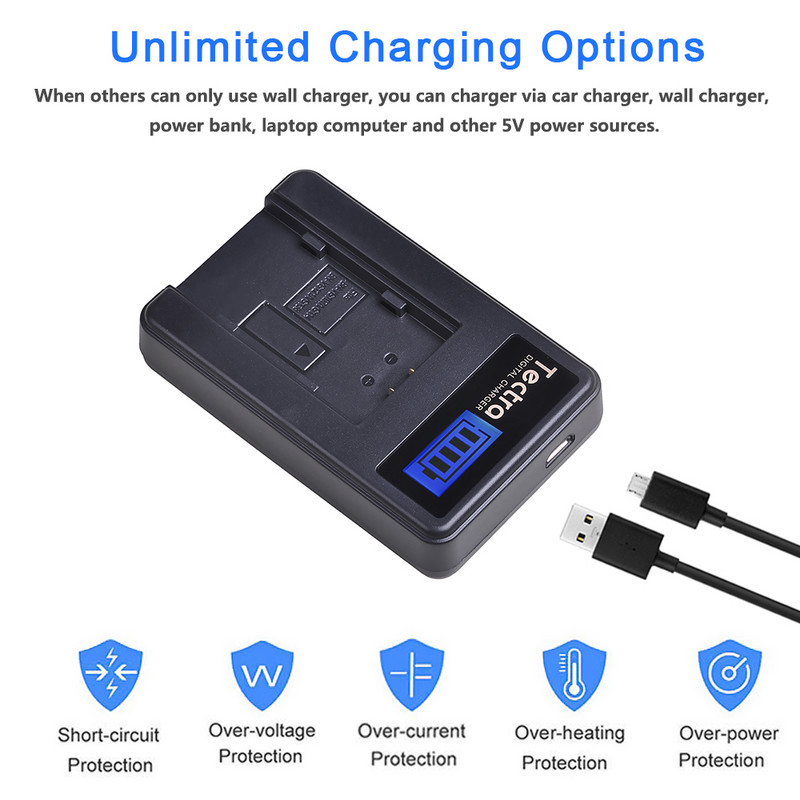 1kom BN-VG114 VG114 BN VG114 LCD USB punjač baterija za JVC VG108U VG107U VG114U BNVG121 VG138U VG138 VG107E VG121E