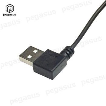 Καλώδιο ελατηρίου USB 2.0 B 90 μοιρών αγκώνα σε USB 2.0 A ορθή γωνία από αρσενικό σε αρσενικό καλώδιο δεδομένων εκτυπωτή