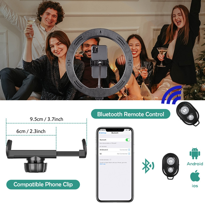 10 inch Selfie Ring Fotografie Inel Lampă Iluminare cu trepied LED Inel Lumină pentru Smartphone Youtube Machiaj Video Studio