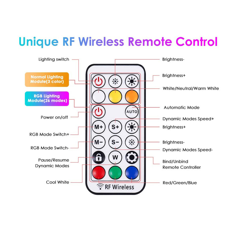 10 colių žiedinė lempa RGB spalvinga 26 cm LED žiedinė lemputė su telefono laikikliu ir nuotolinio valdymo pulteliu, skirta trumpam vaizdo įrašui tiesiogiai YouTube Tiktok
