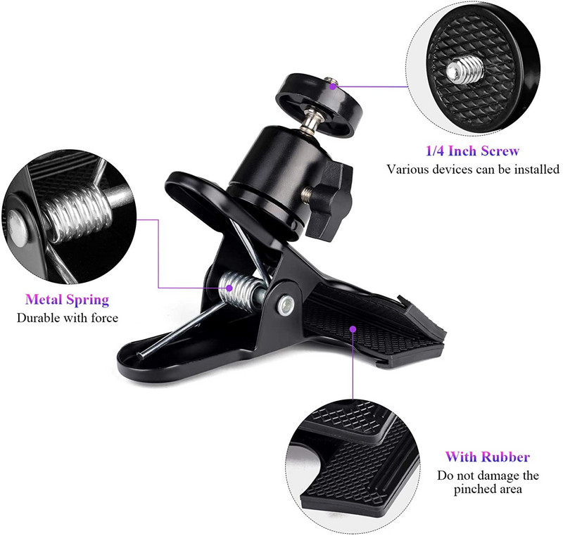 CAMOLO Fill Light Držač za kopču Selfie LED prstenasto svjetlo Selfie Ringlight Svjetlo za fotografiju s prigušivanjem USB telefon Fotografija u obliku srca