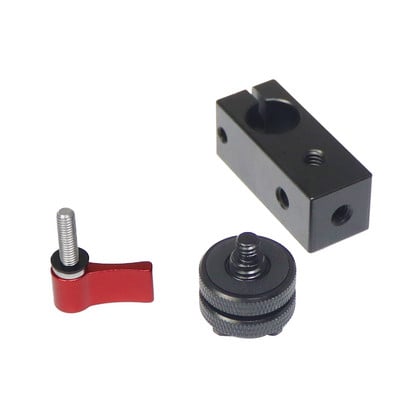 Stezaljka s jednom šipkom, 15 mm adapter za tračnicu s 1/4"-20 navojem za montažu za hladnu papučicu za DSLR Cage Rig Dodaci za držač mikrofona