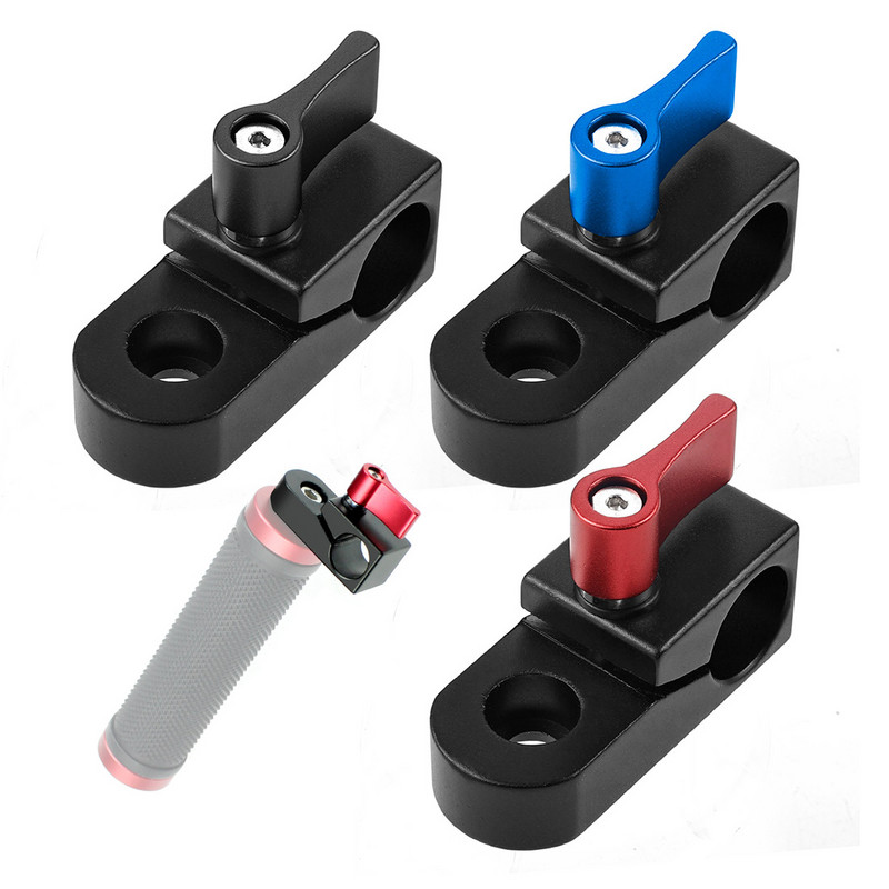 Stezaljka s jednom šipkom, 15 mm adapter za tračnicu s 1/4"-20 navojem za montažu za hladnu papučicu za DSLR Cage Rig Dodaci za držač mikrofona