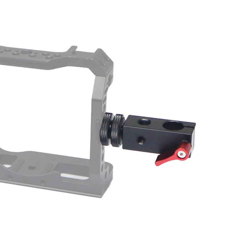 Stezaljka s jednom šipkom, 15 mm adapter za tračnicu s 1/4"-20 navojem za montažu za hladnu papučicu za DSLR Cage Rig Dodaci za držač mikrofona