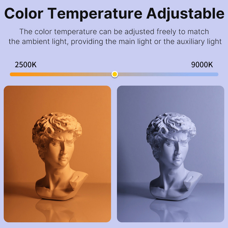 Ručno LED svjetlo za punjenje LED video svjetlo s štapićem USB punjiva fotografska rasvjeta Podesiva bljeskalica Dvobojna lampa za selfie